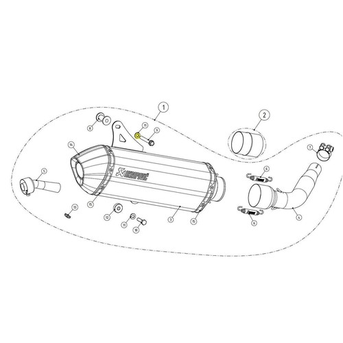 Akrapovic washer acciaio - akrapovic,